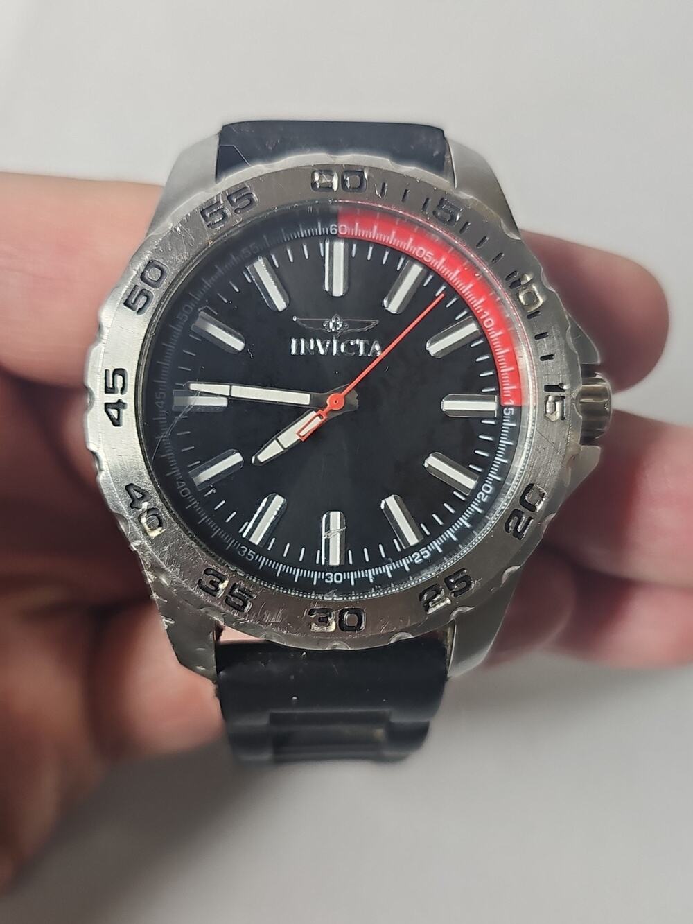 INVICTA 14mm PRO DIVER MASTER OF THE OCEANS WATCH - TRITNITE NIGHT GLOW No 21855
